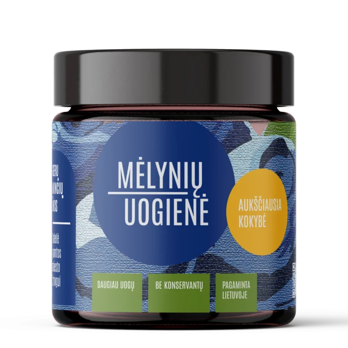 Mėlynių uogienė, 220g