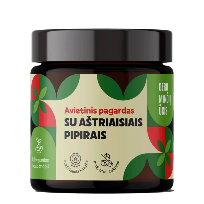 LABAI AŠTRUS | Avietinis pagardas su aštriaisiais pipirais, 230g